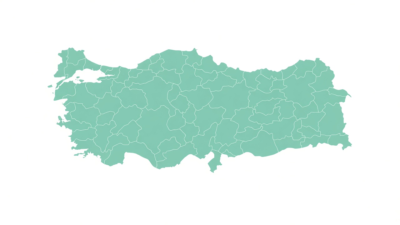 Türkiye genelinde hizmet bölgeleri haritası